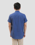 MxM Smoke Pattern Full Print Check Kemeja Pria