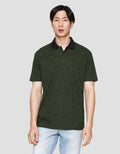 MxM Cole Print Motif Garis Kaos Polo Pria