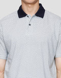 MxM Cole Print Motif Kotak Kaos Polo Pria