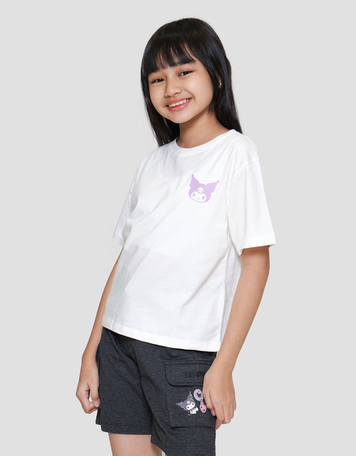 Character Kuromi 2 Print Kaos Anak Perempuan
