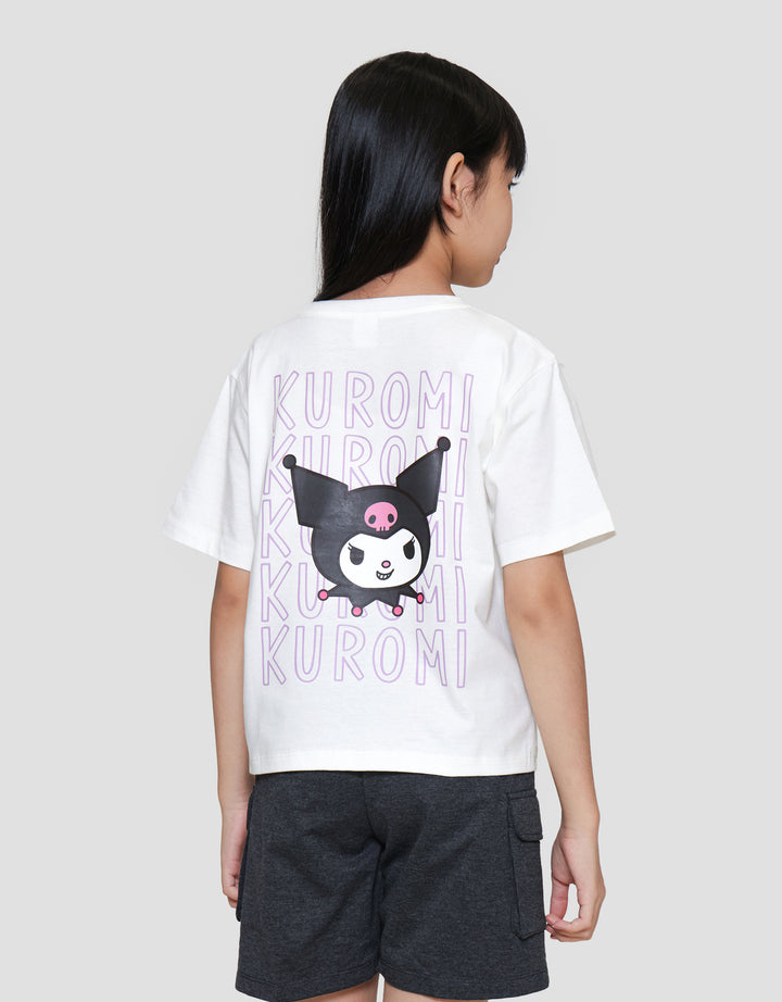Character Kuromi 2 Print Kaos Anak Perempuan
