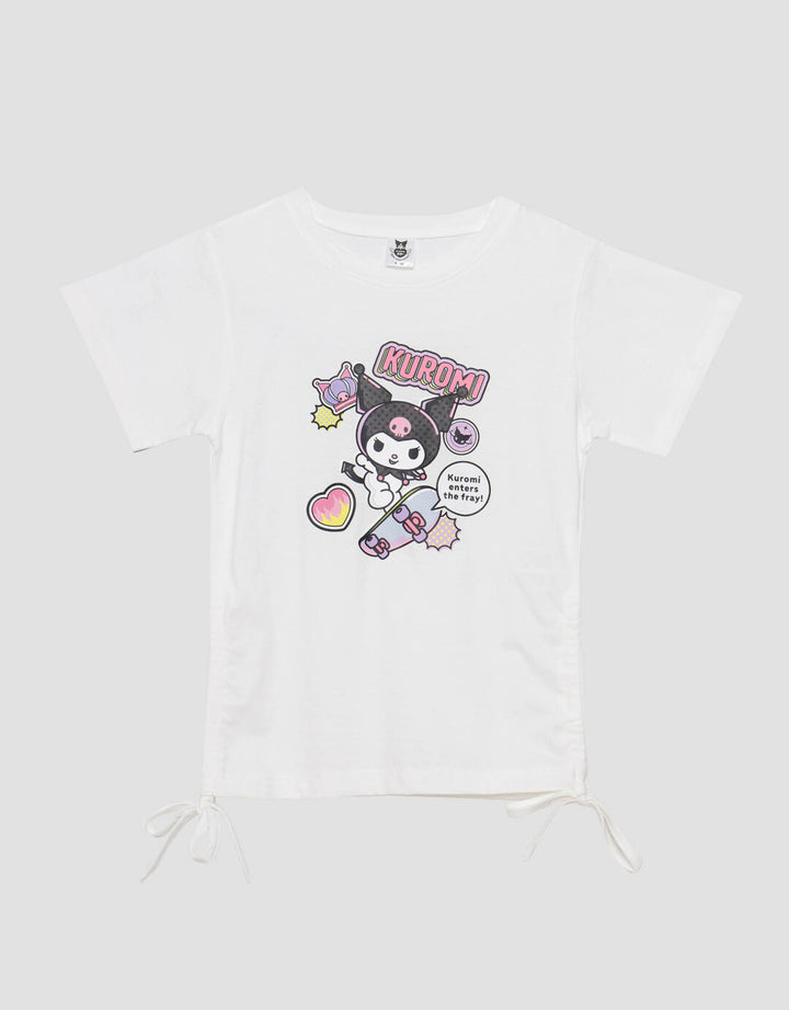 Character Kuromi Serut 2 Samping Kaos Anak Perempuan