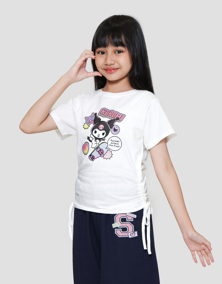Character Kuromi Serut 2 Samping Kaos Anak Perempuan