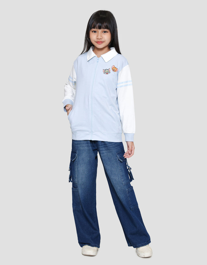Character Collar Tom N Jerry Jaket Anak Perempuan
