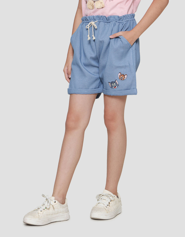 Character Tom N Jerry Celana Pendek Denim Anak Perempuan