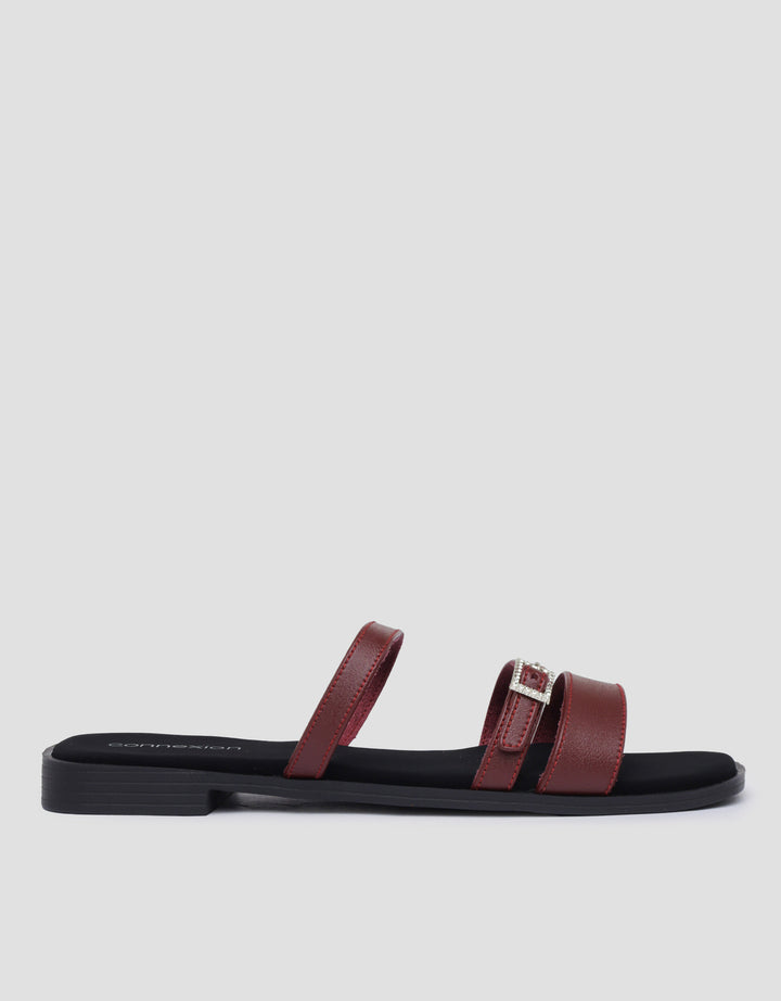 Connexion Buckle Sandal Slipper Wanita