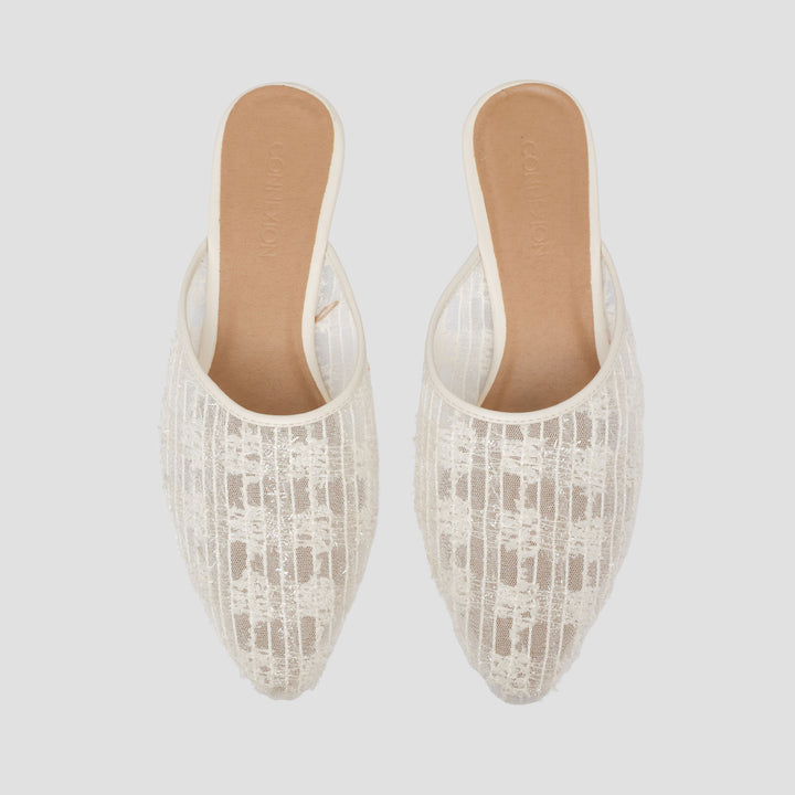 Connexion Mule Sepatu Flat Wanita