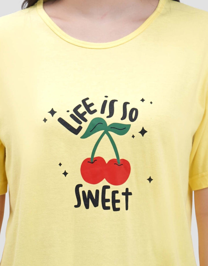 MxM Nevada Oversized Life Is So Sweet Kaos Wanita