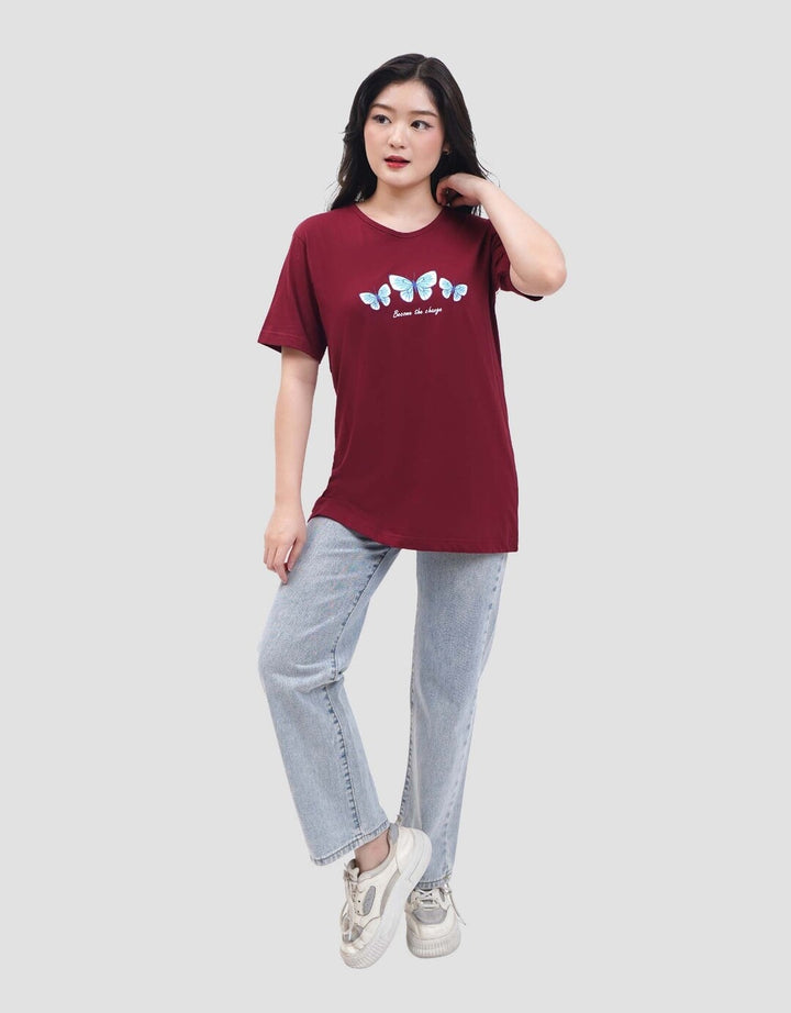 MxM Nevada Butterfly Kaos Oversize Wanita