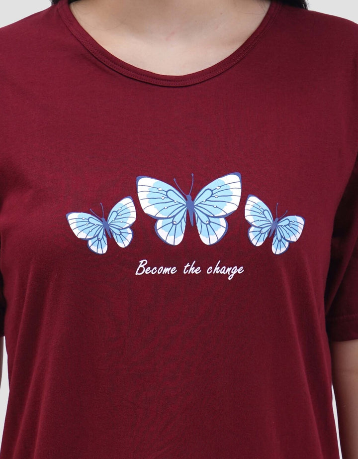 MxM Nevada Butterfly Kaos Oversize Wanita