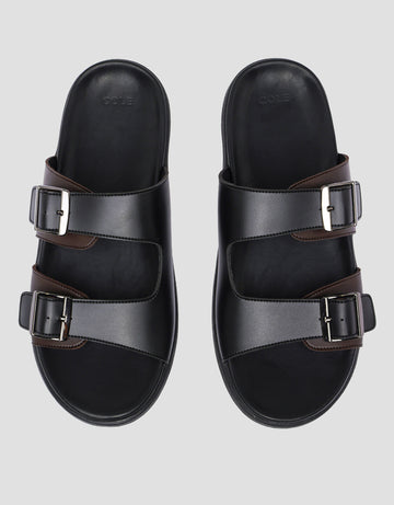 COLE ALEX TWO BUCKLE SANDAL SLIPPER PRIA