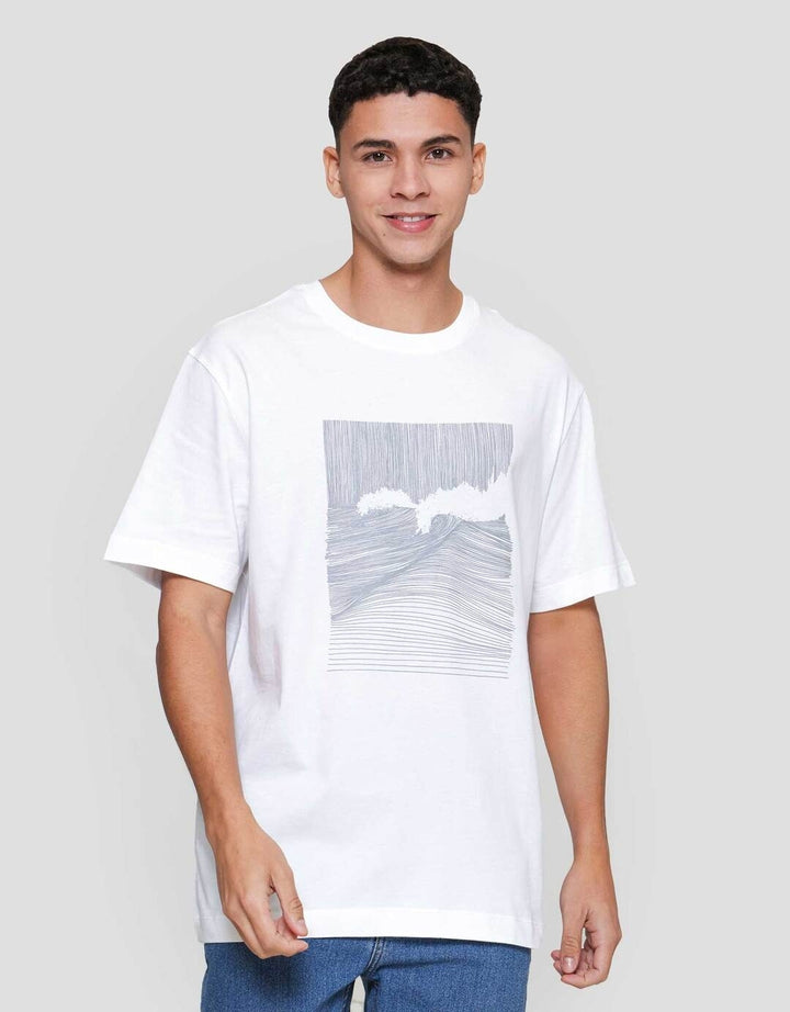 Cole Graphic Foaming Abstract Reg Fit Kaos Pria