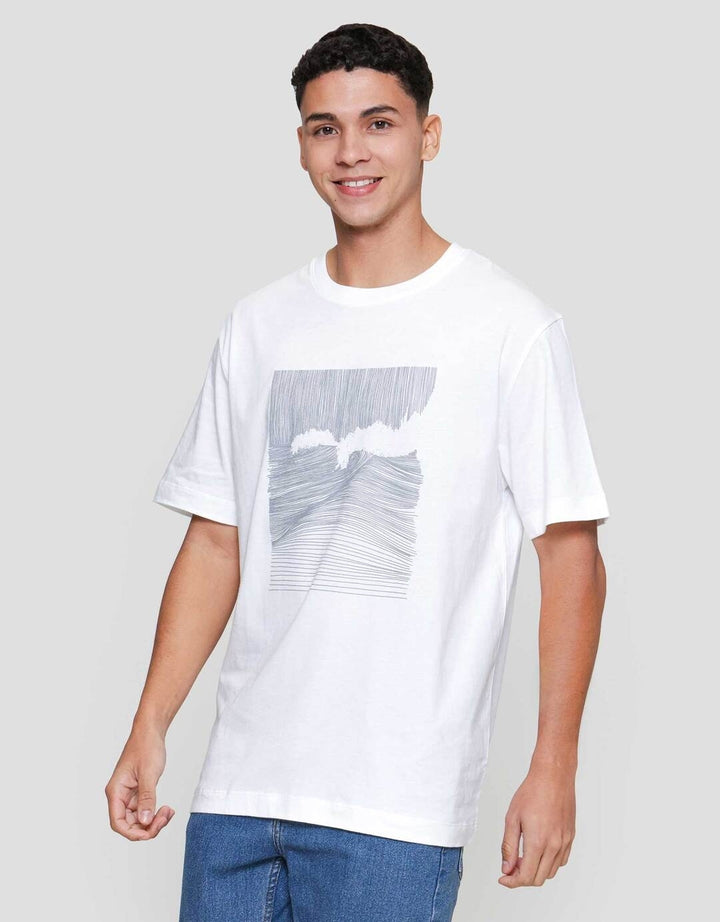 Cole Graphic Foaming Abstract Reg Fit Kaos Pria