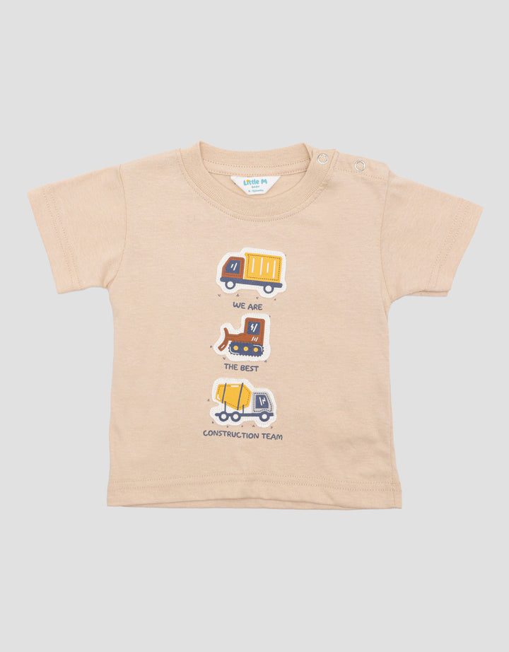 Little M App Triple Truck Kaos Anak Bayi