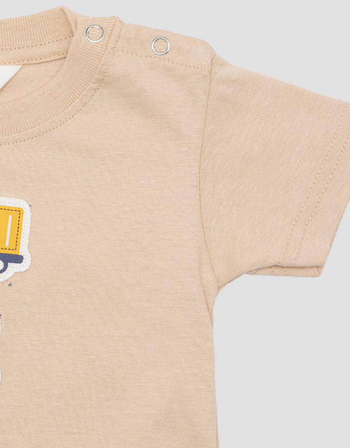 Little M App Triple Truck Kaos Anak Bayi