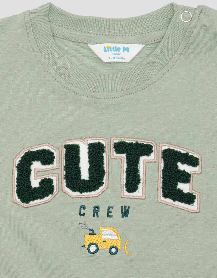 Little M App Chenille Cute Kaos Anak Bayi