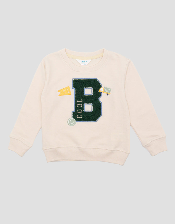 Little M Non Hoodie Chenille Sweater Anak Bayi