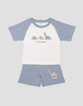 Little M Raglan Dino Pakaian Set Anak Bayi