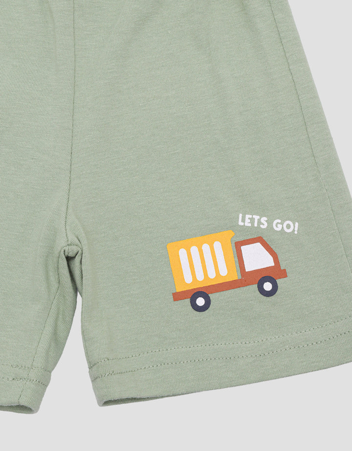 Little M Raglan Transport Pakaian Set Anak Bayi