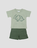 Little M Print Dino Pakaian Set Anak Bayi