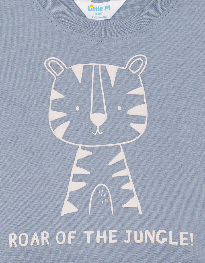 Little M Print Lion Pakaian Set Anak Bayi