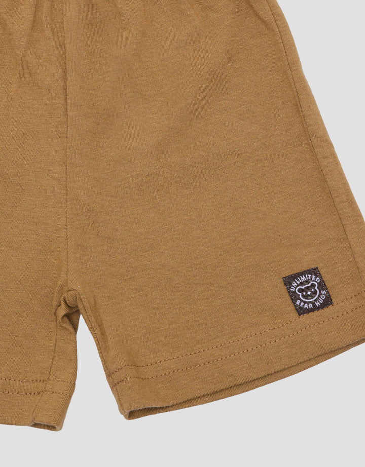 Little M Fullprint Stripe Bear Pakaian Set Anak Bayi