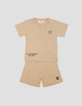 Little M Henley Bear Pakaian Set Anak Bayi