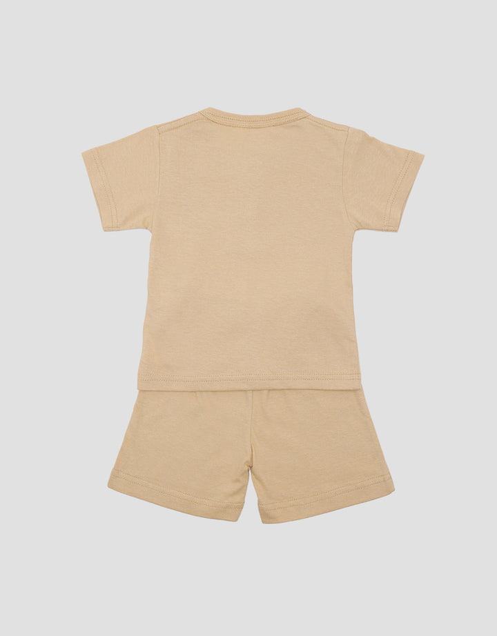 Little M Henley Bear Pakaian Set Anak Bayi