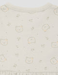 Little M Jersey Fullprint Bear Midi Dress Anak Bayi Perempuan