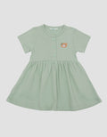 Little M Jersey Print Bear Dress Bayi