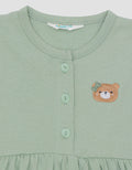 Little M Jersey Print Bear Dress Bayi