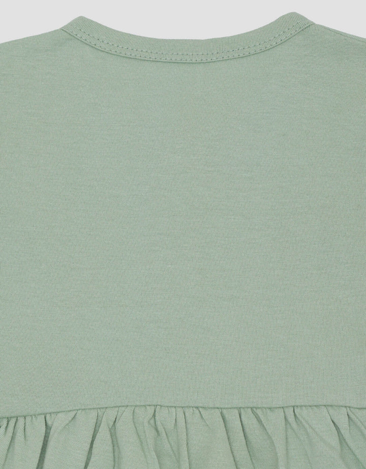 Little M Jersey Print Bear Dress Bayi