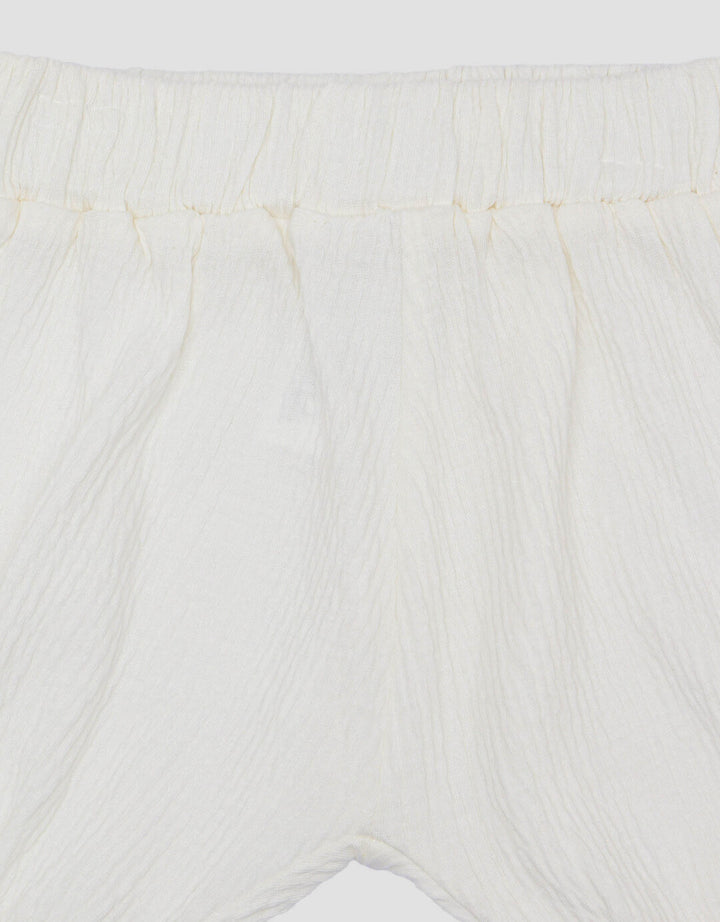 Little M Textured Cringkle Inside Stripe Plain Setelan Anak Bayi