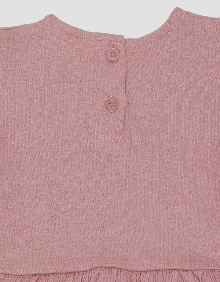 Little M Textured Cringkle Inside Stripe Setelan Anak Bayi