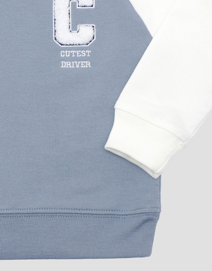 Little M Non Hoodie Raglan Chenille Sweater Bayi