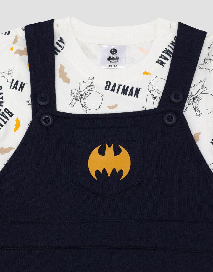 Character Batman Overall Set Bayi
