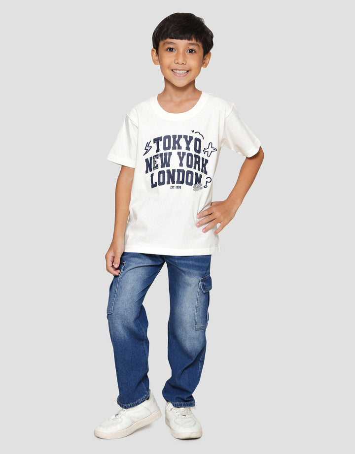 Little M City Komb Bordir Kaos Anak Laki-laki