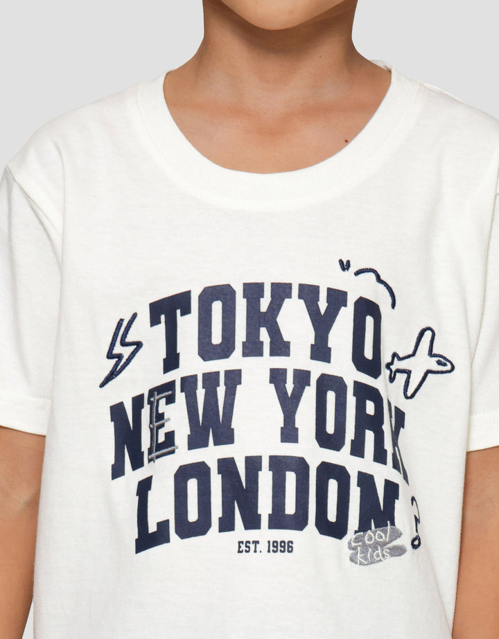 Little M City Komb Bordir Kaos Anak Laki-laki