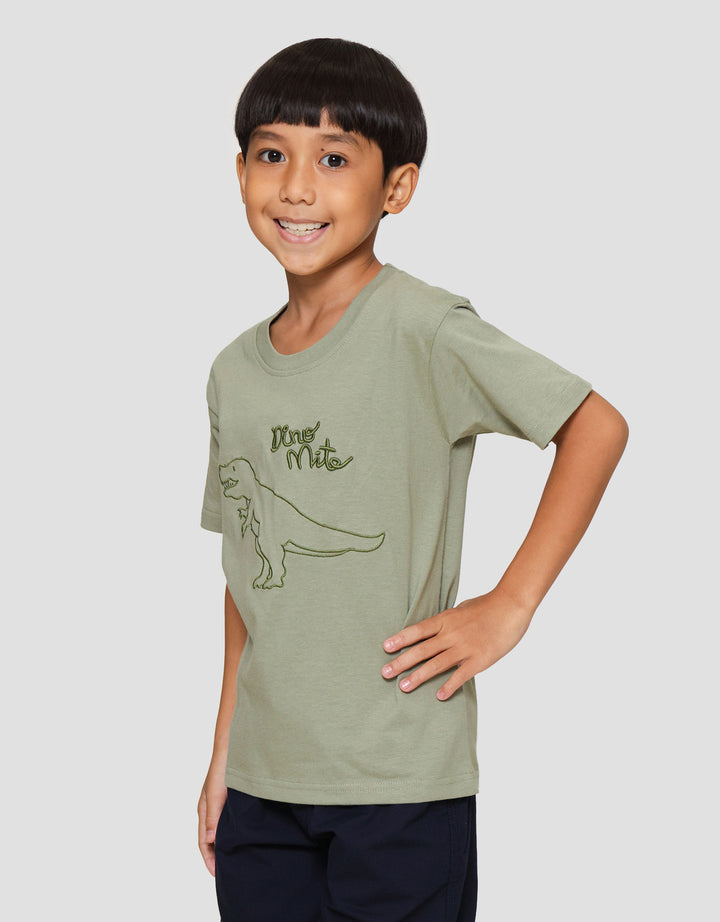 Little M Dino Mite Kaos Anak Laki-laki