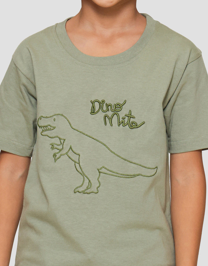 Little M Dino Mite Kaos Anak Laki-laki