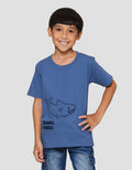 Little M Beware Shark Kaos Anak Laki-laki