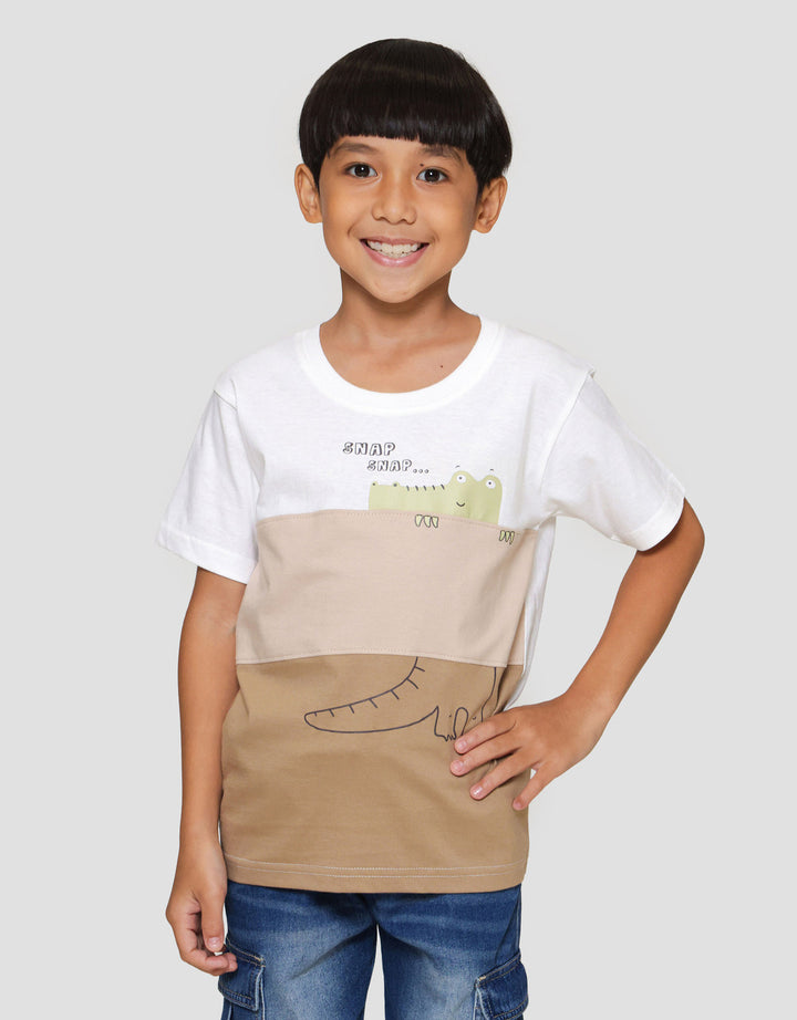 Little M Cut Sewn Croco Kaos Anak Laki-laki