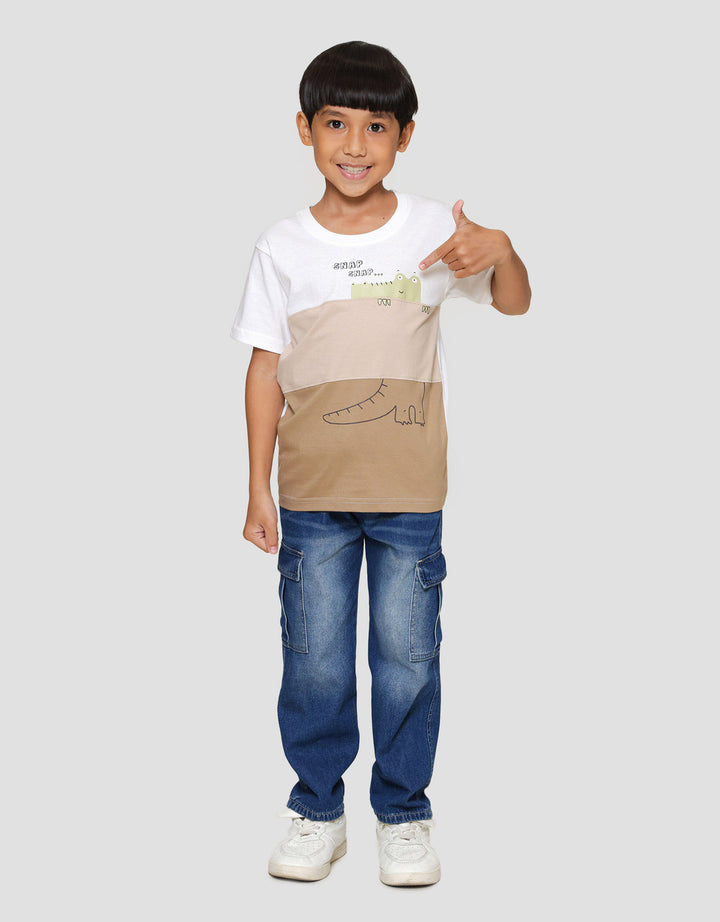 Little M Cut Sewn Croco Kaos Anak Laki-laki