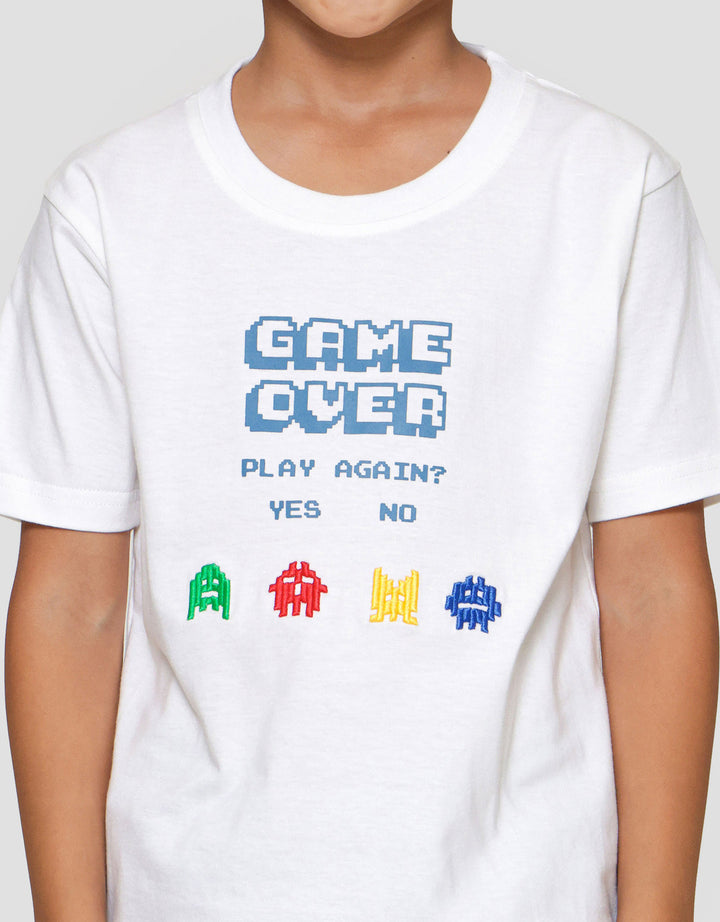 Little M Game Over Bordir Kaos Anak Laki-laki