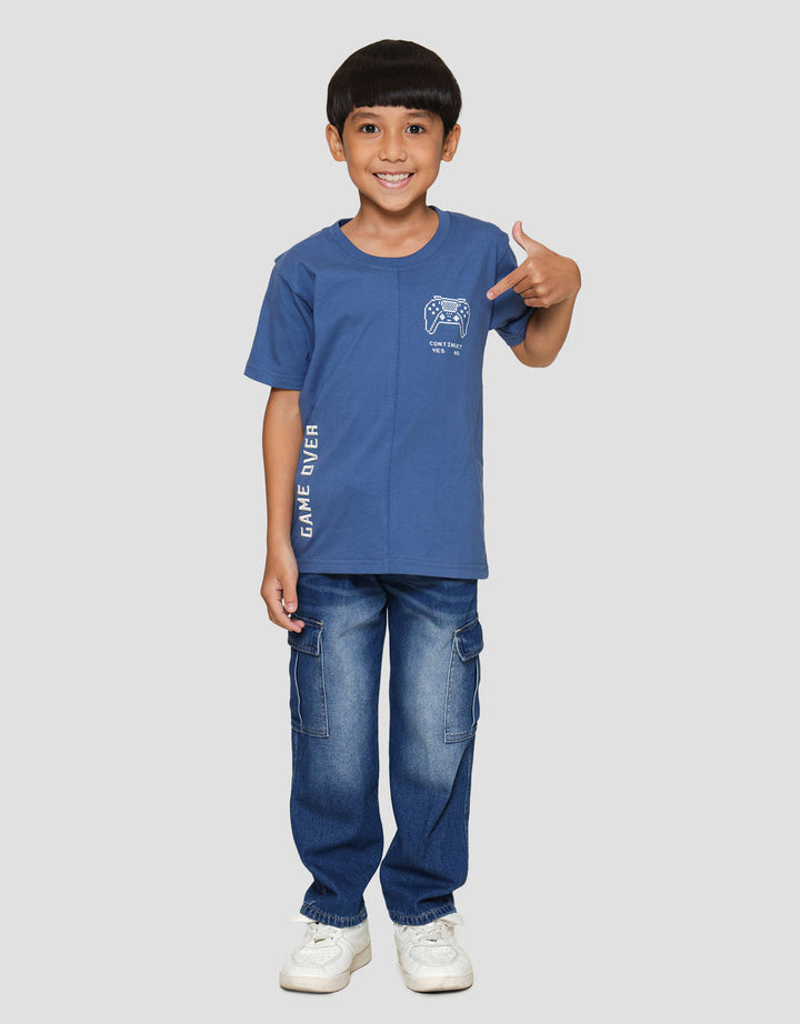 Little M Game Cut Sewn Kaos Anak Laki-laki