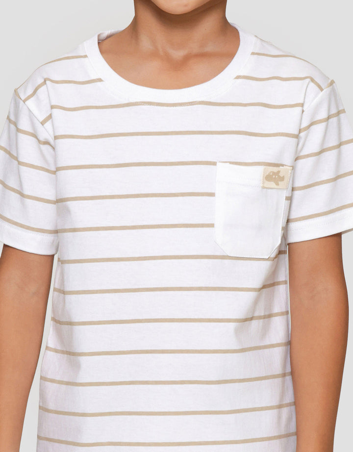 Little M Salur Kantong Patch Kaos Anak Laki-laki