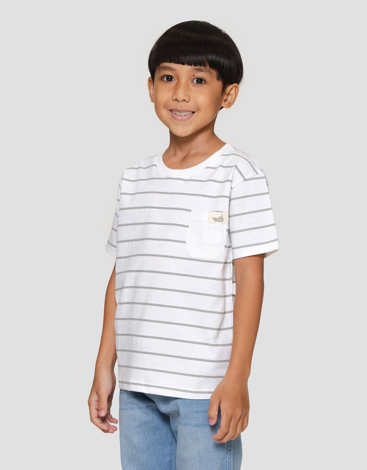 Little M Salur Kantong Patch Kaos Anak Laki-laki