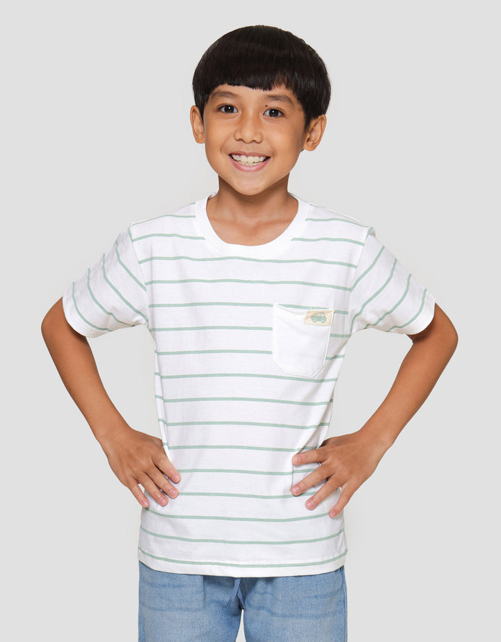 Little M Salur Kantong Patch Kaos Anak Laki-laki