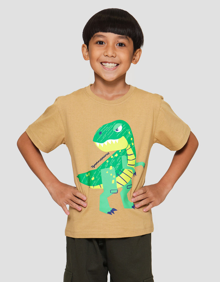 Little M Dn Tyrannosaurus Kaos Anak Laki-laki