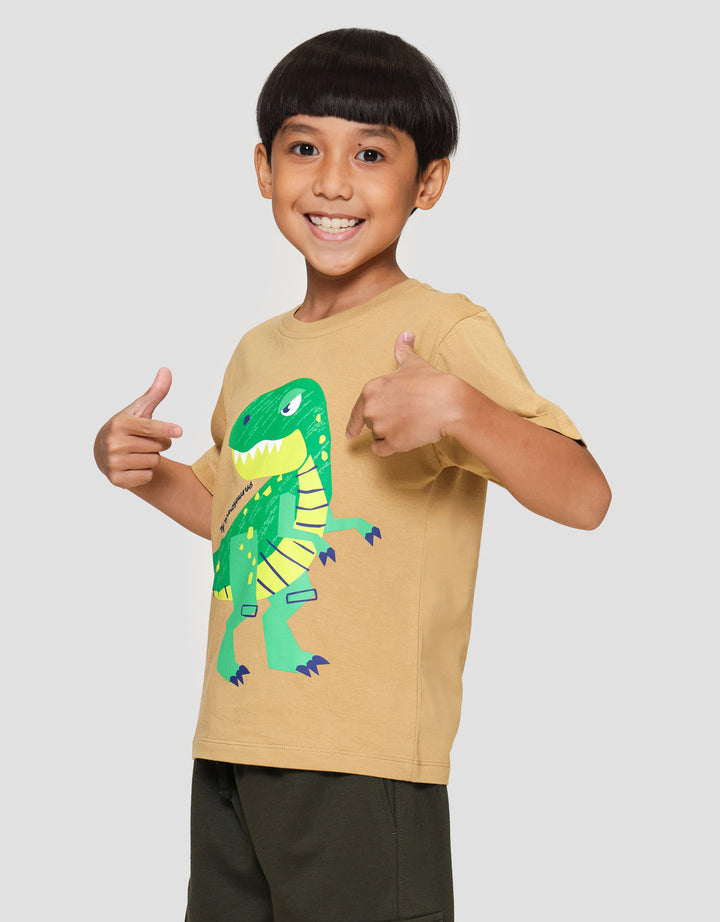 Little M Dn Tyrannosaurus Kaos Anak Laki-laki